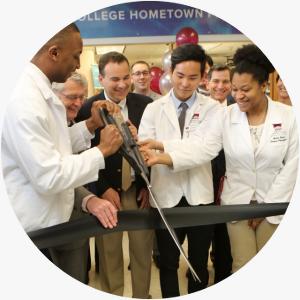 Students Cut Ribbon at Grand Opening of ACPHS' College Hometown Pharmacy