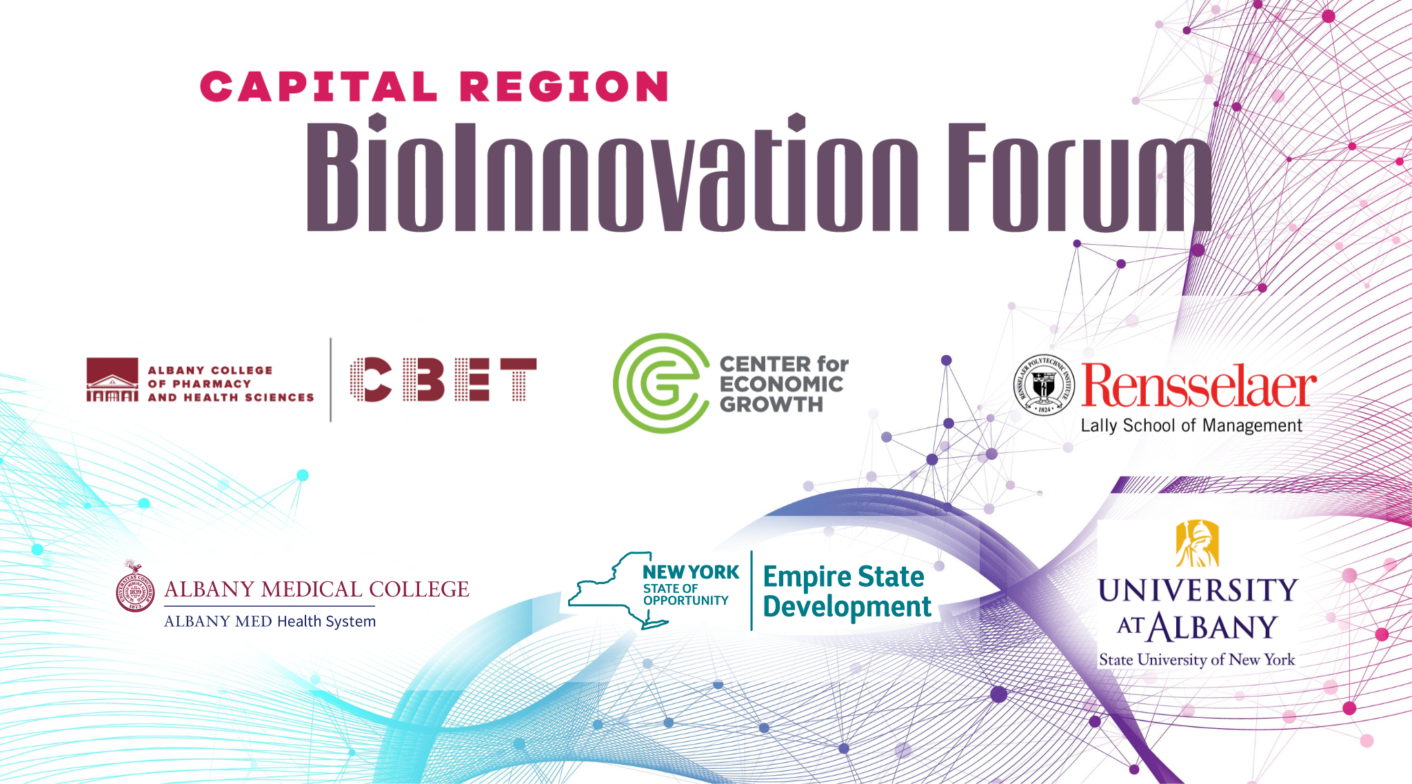 Partner logos from the BioInnovation Forum Invite