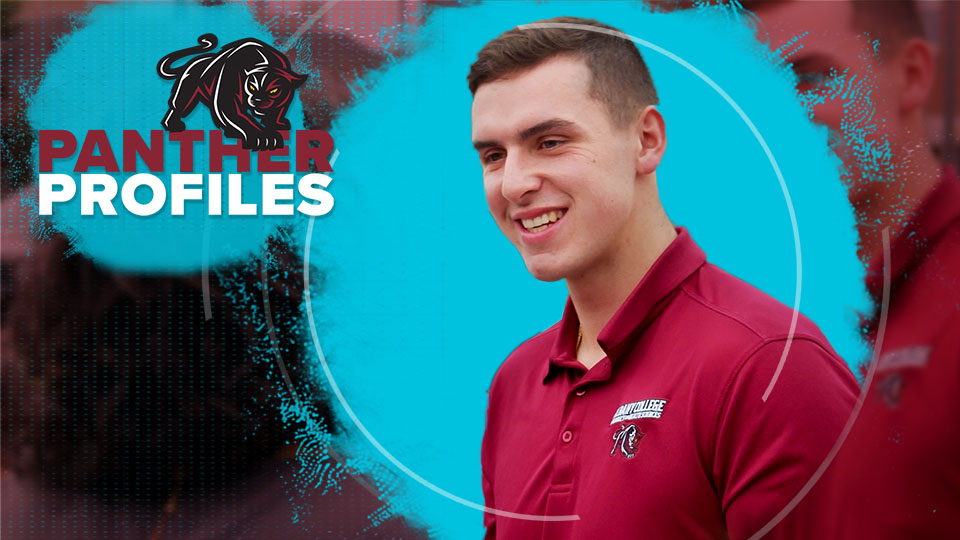 ACPHS Student Dom Lomonaco in Panther Profile frame 
