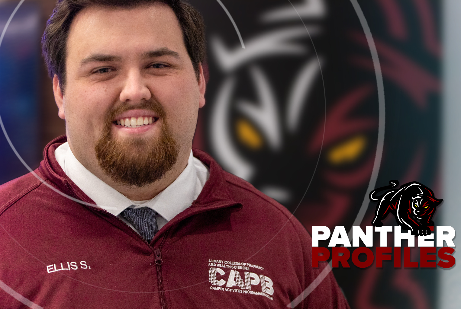Pharmacy student Russell Ellis Simerly in a Panther Profile frame