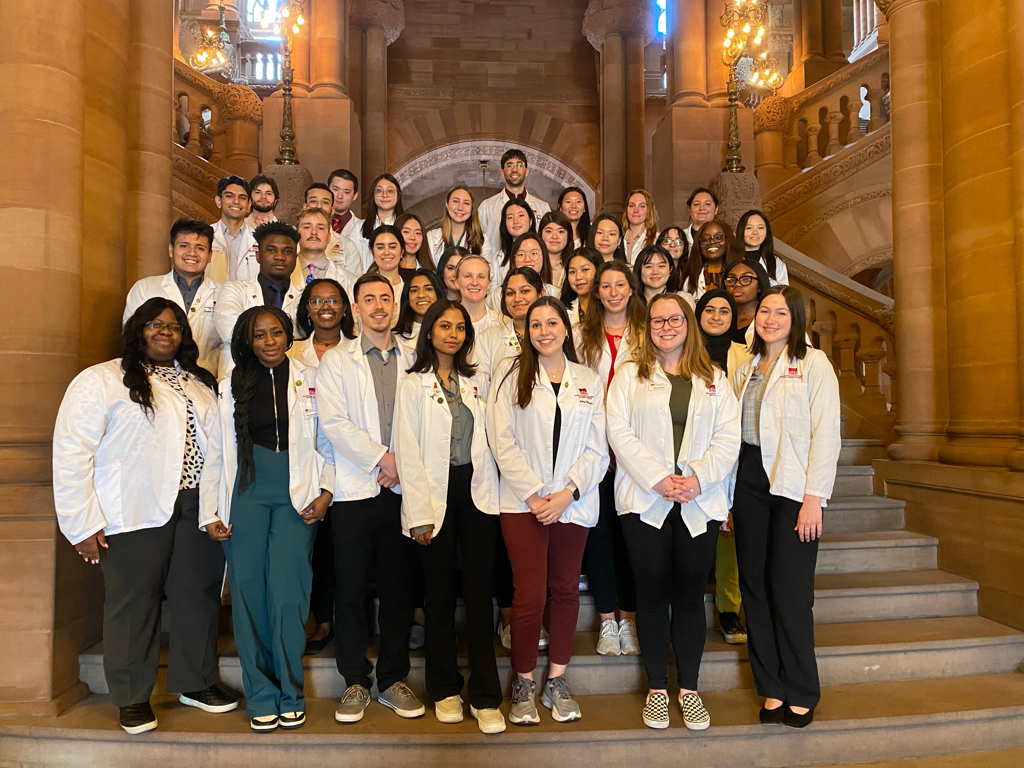ACPHS Pharmacy Students at the Capitol during Lobby Day 2024