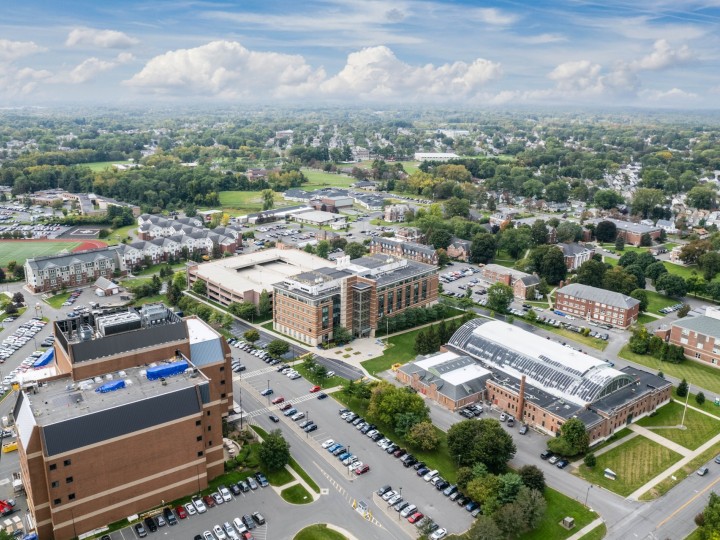 Aerial image of Albany College of Pharmacy and Health Sciences