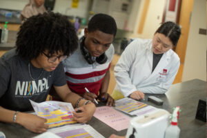 NIIMBLE Cohort students examine paperwork