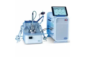 iCELLis fixed-bed bioreactor configured for high-density adherent cell culture.
