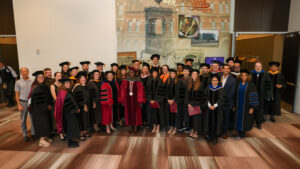 ACPHS Faculty stand with President Tofade at Inauguration Ceremony