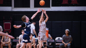 ACPHS mens basketball team during basketball game