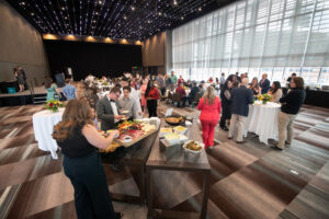 Overview shot of Graduate Celebration and Awards Ceremony at Albany Capital Center