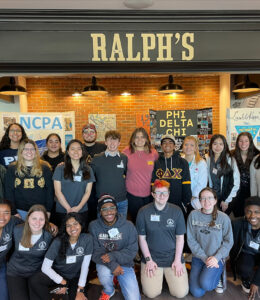 Club and Orgs at Open House in front of Ralphs