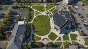 Drone image of ACPHS campus