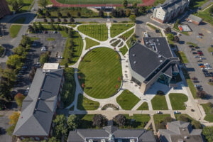 Drone image of ACPHS campus