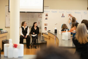 ACPHS students play witnesses as visiting middle school and high school students try to solve a forensic psychology case