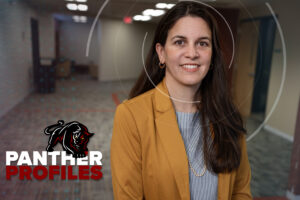 Dr. Elizabeth Brookins in a Panther Profile frame