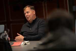 Trustee Marc Watrous leads leadership class in discussion of vision