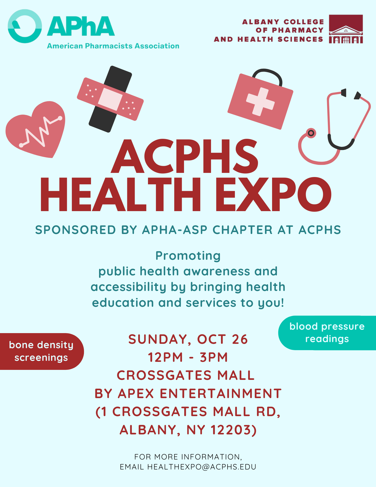 2025 Acphs Health Expo Albany College Of Pharmacy And Health Sciences