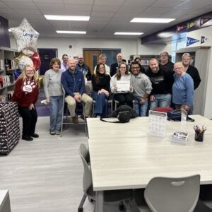 Full tuition recipient, Ella Foote and family 