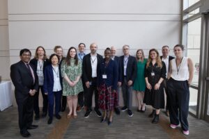 Leadership from ACPHS and One Biosciences gather for a group photo at their recent reception