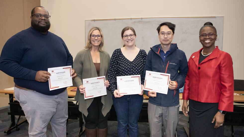 Four ACPHS employees honored for five years at the college