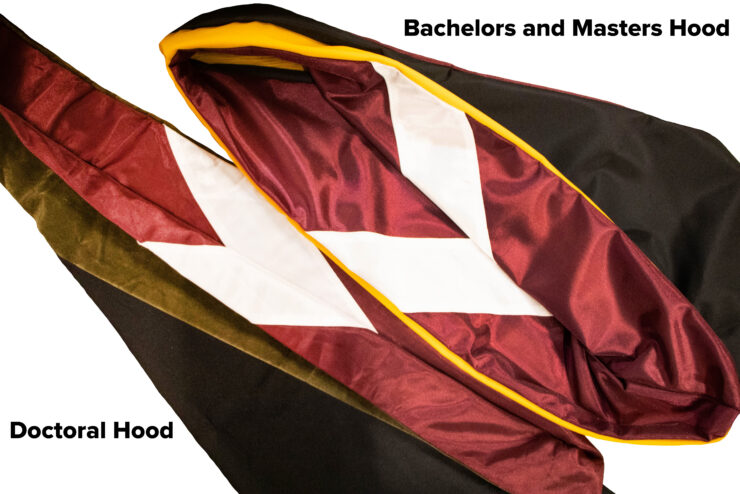 Photo of graduation hoods