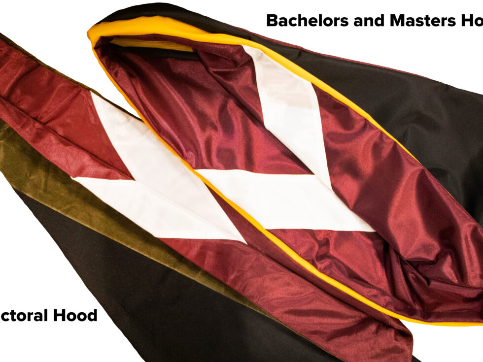 Photo of graduation hoods