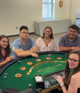 Students have fun at Casino Night