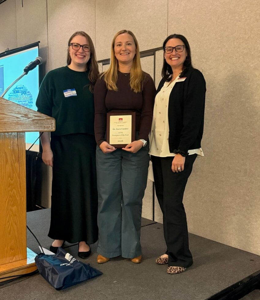 Dr. Kara Candee, recipient of Prime preceptor award
